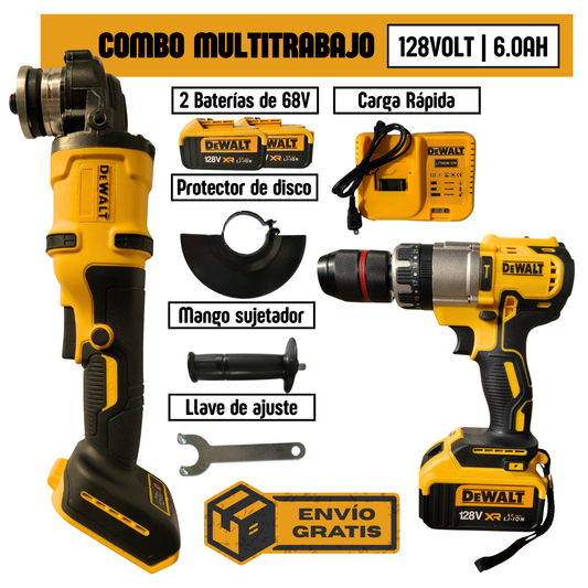 Combo Taladro + Pulidora 128V